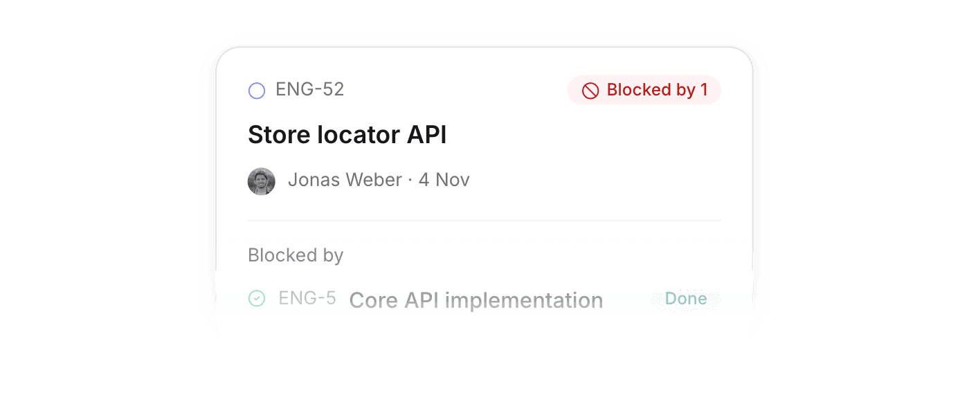 Task dependencies